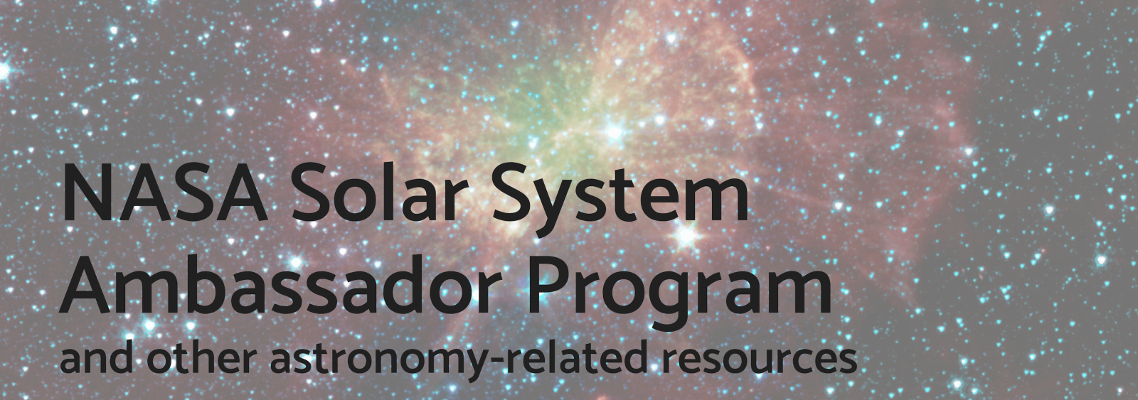 NASA Solar System Ambassador Program and other astronomy links