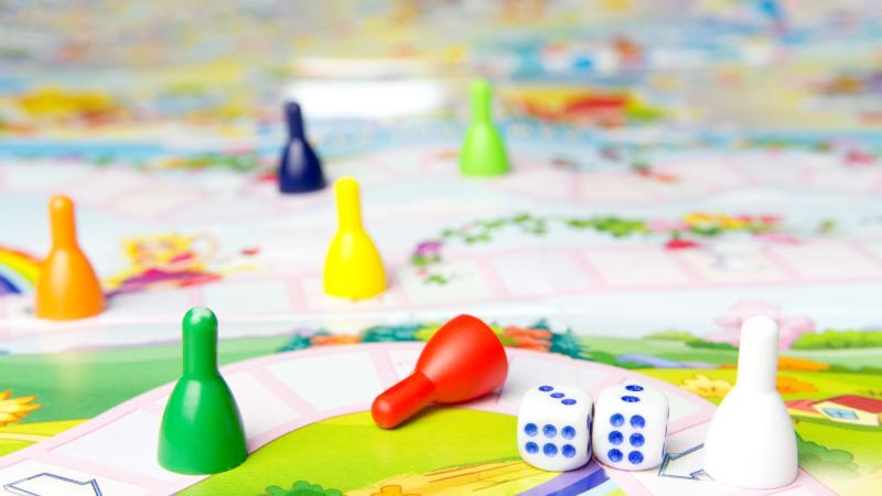 colorful game pieces on a board game