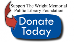 support the wright memorial public library foundation, donate today button